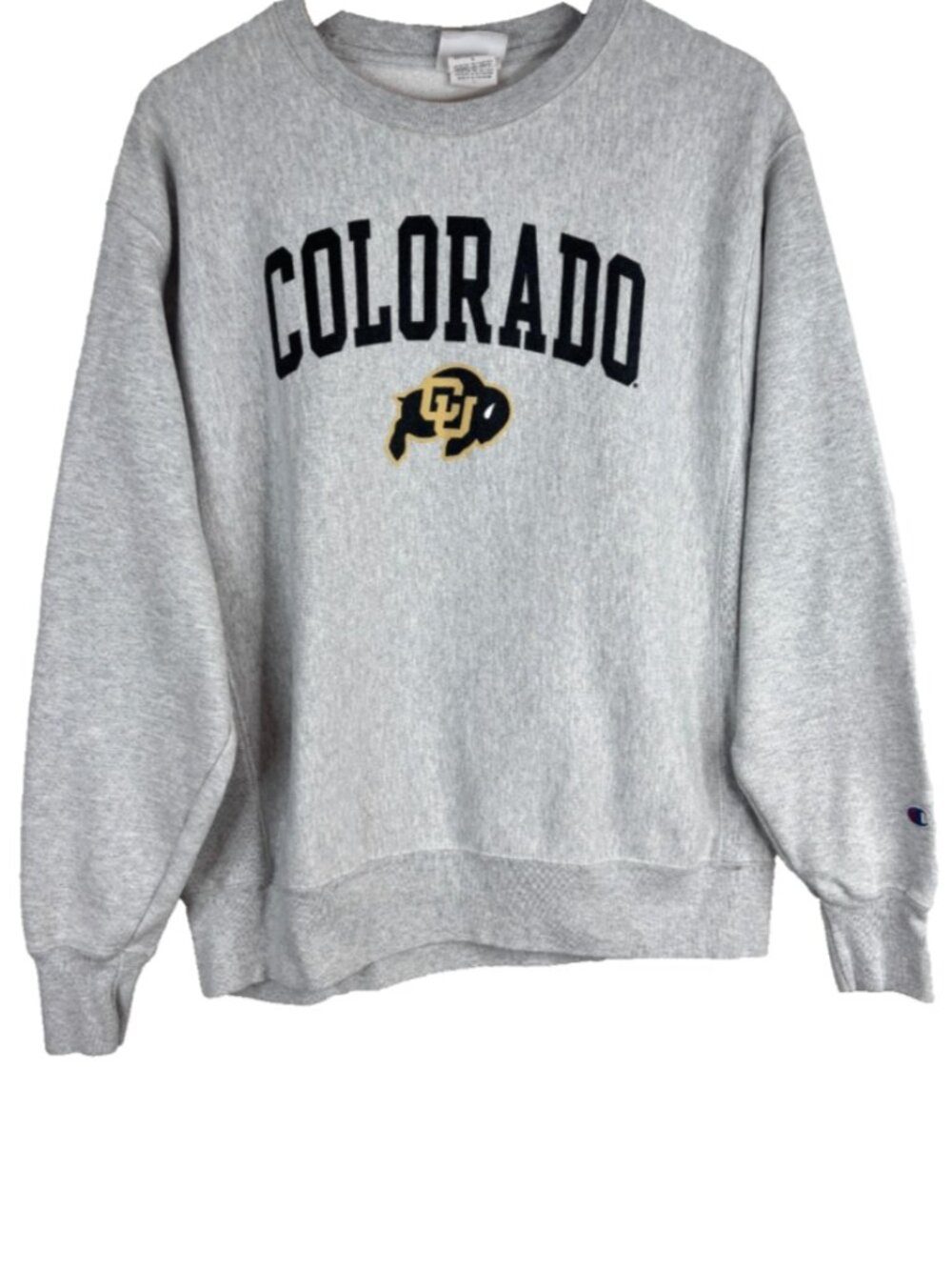 Champion Reverse Weave University of Colorado Sweatshirt L Crewneck CU Boulder